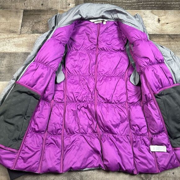 Athleta Women’s Size XS Limber Convertible Puffer Jacket and Vest 2 in 1 Grey - Picture 5 of 9
